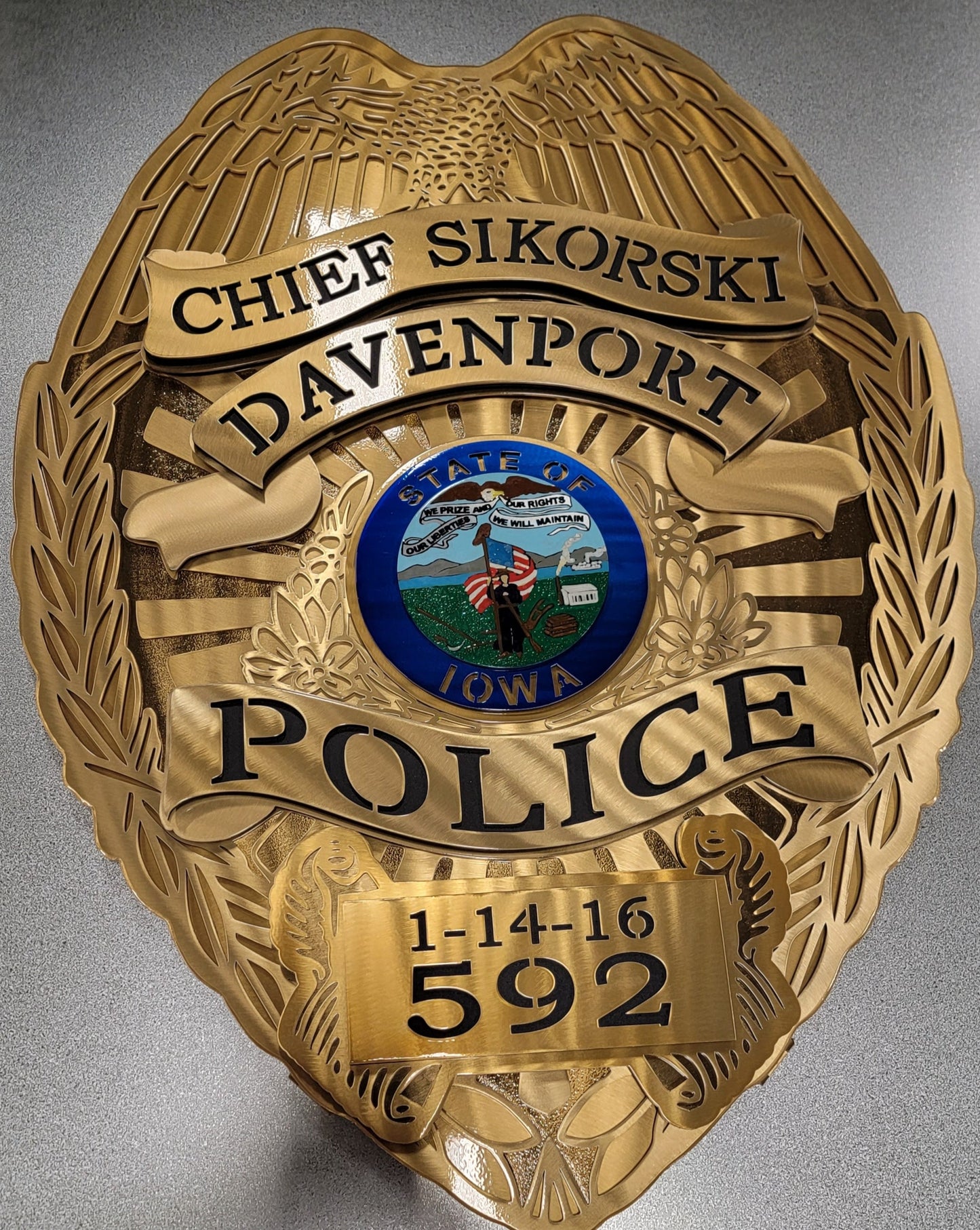 Davenport Police Badge