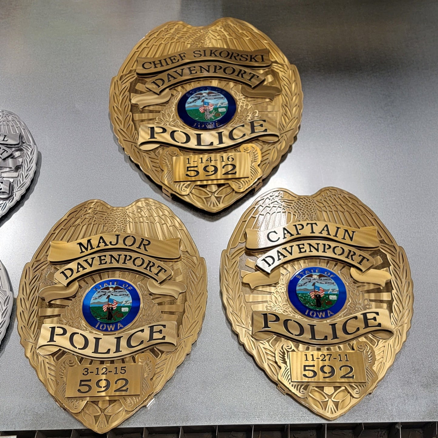 Davenport Police Badge