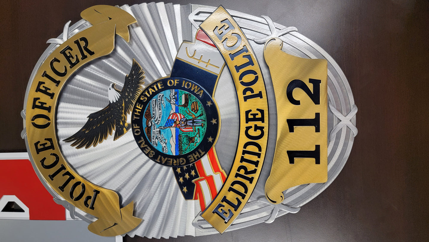 Eldridge Police Badge with NS Logo