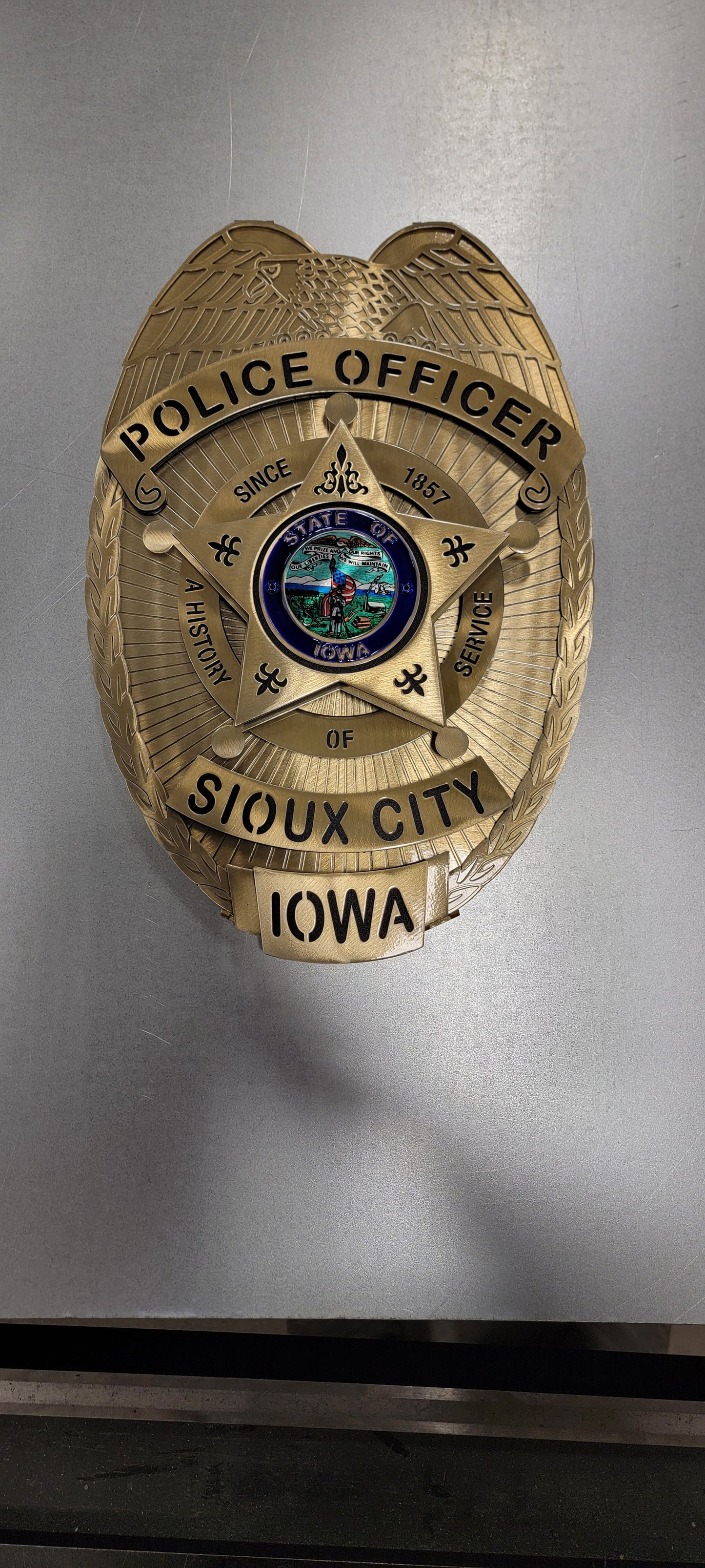 Sioux CIty Iowa Police Badge