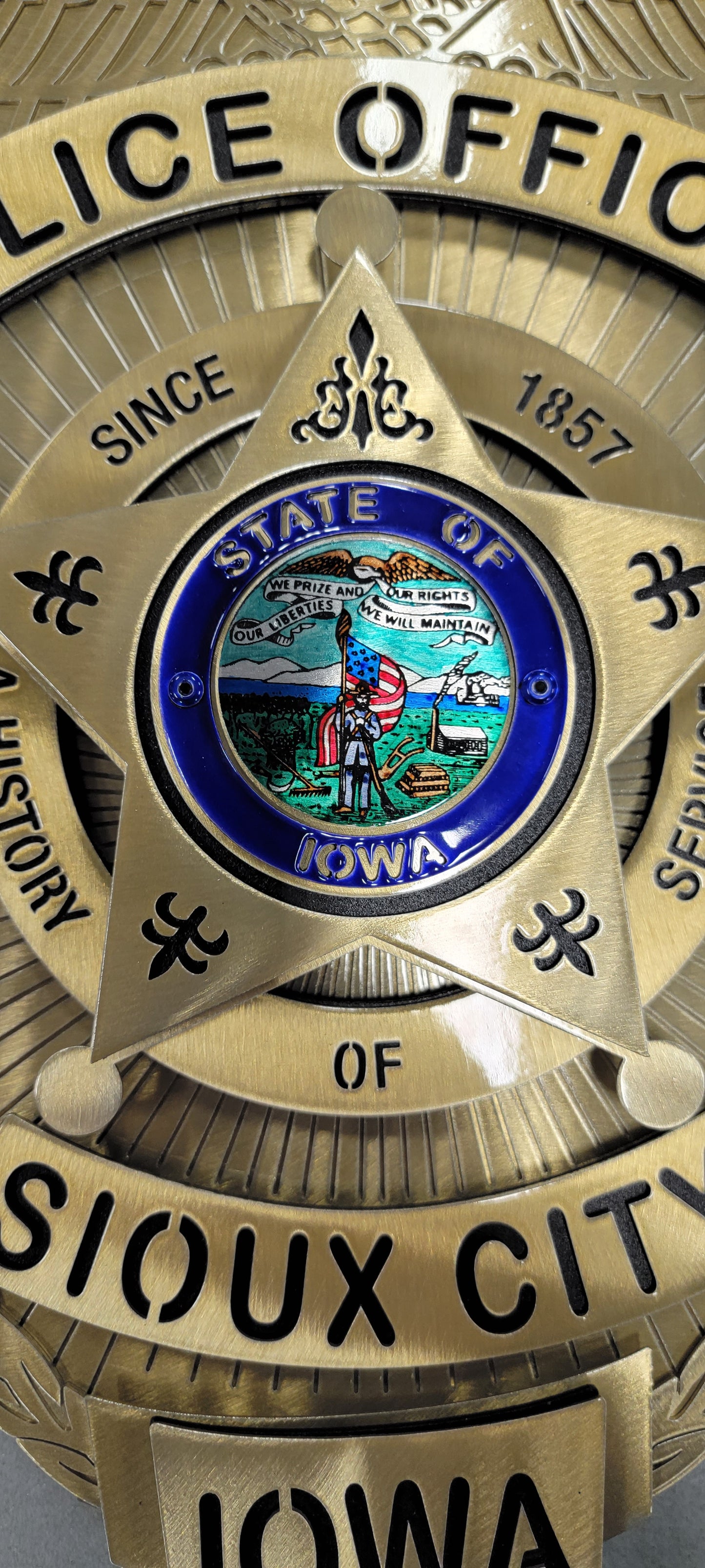 Sioux CIty Iowa Police Badge