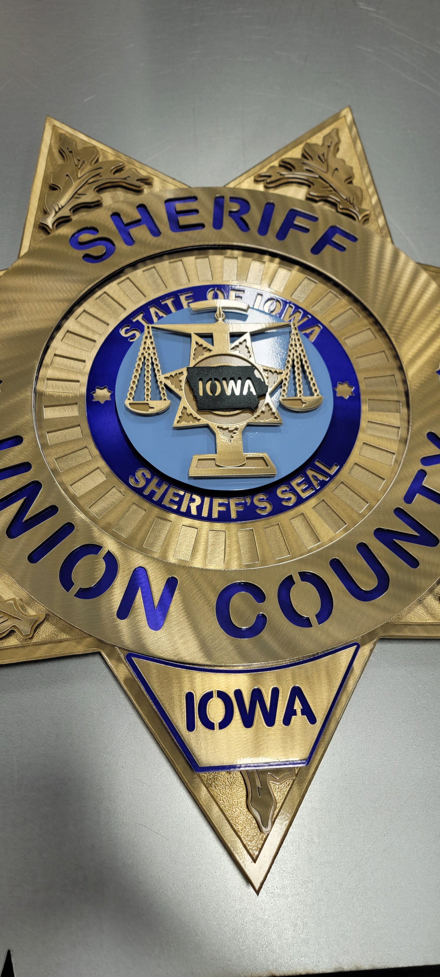 Union County Iowa Sheriff Star