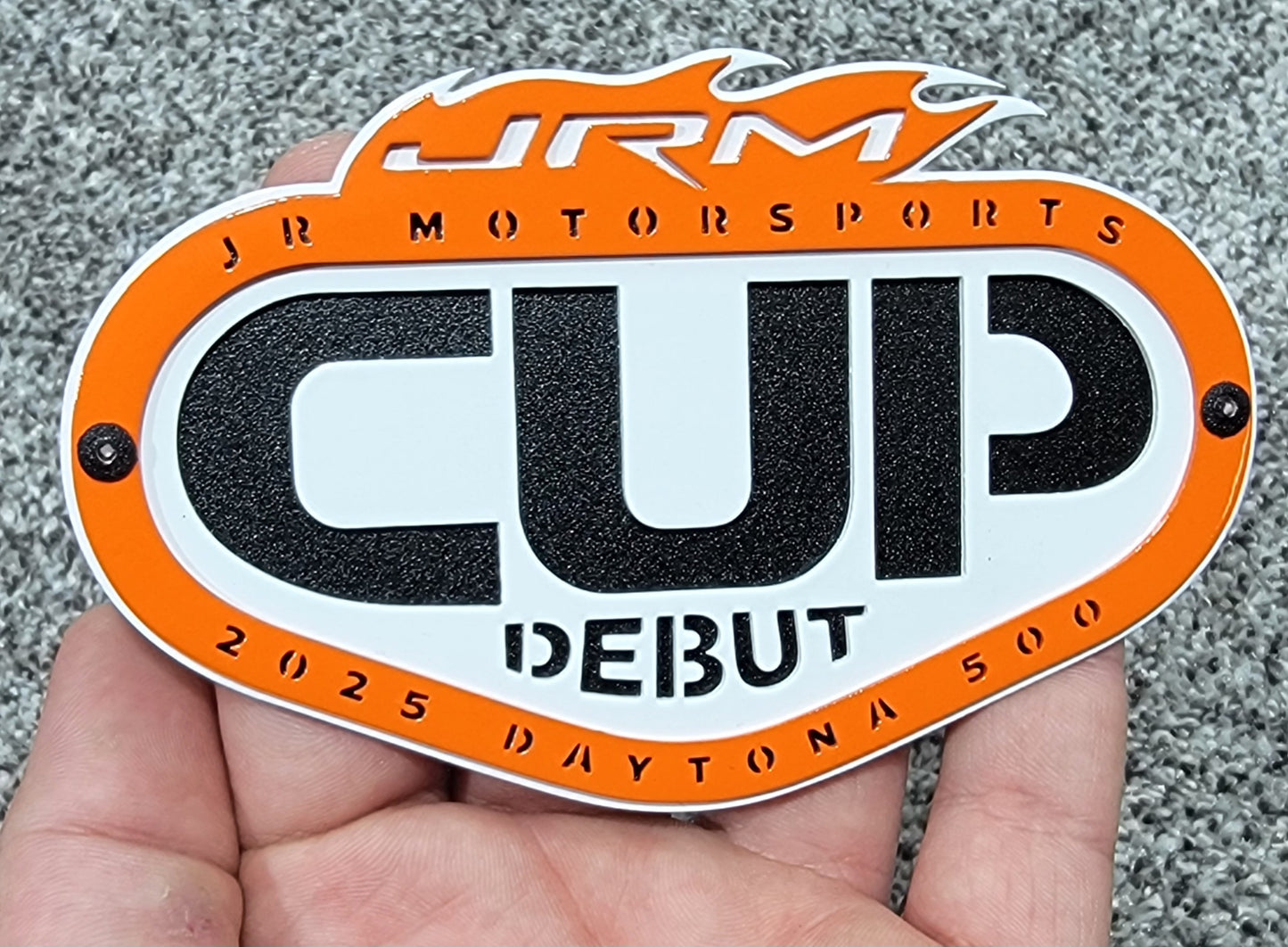 Jr Motorsports 2025 Cup Debut Logo - Magnet and Diecast Display