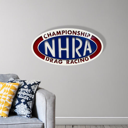 Championship NHRA Metal Art On Wall