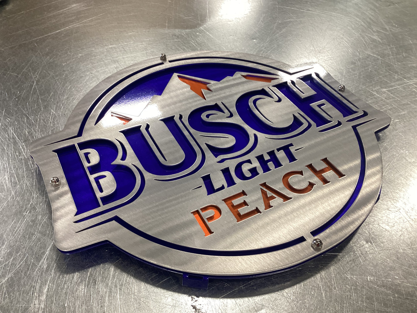 Busch Light (Reg, Apple, Farmers) Metal Art Sign