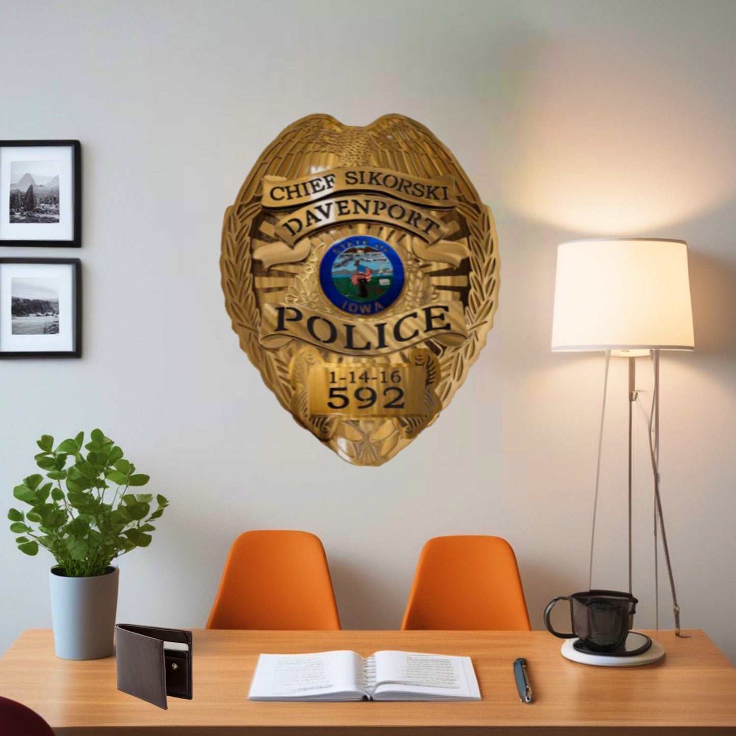 Davenport Police Badge