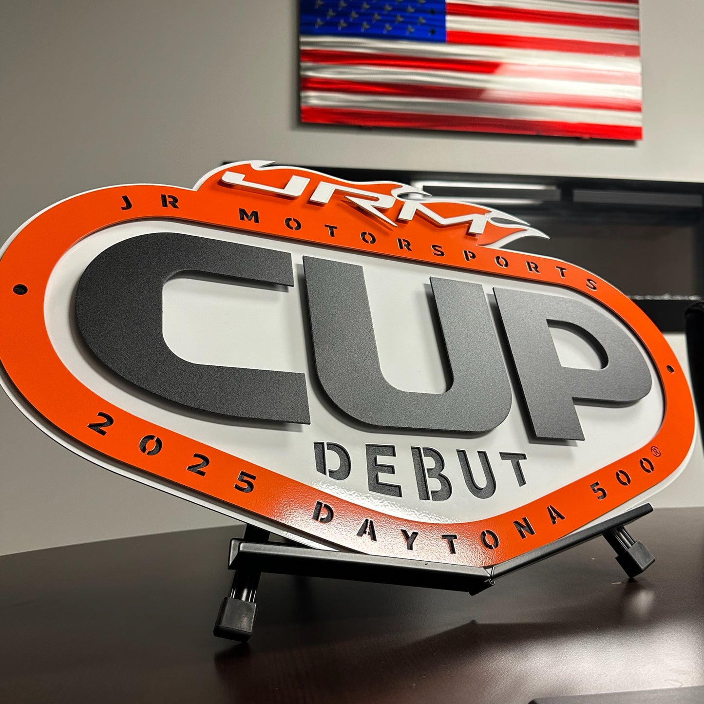 Premier JR Motorsports 2025 Cup Debut Logo