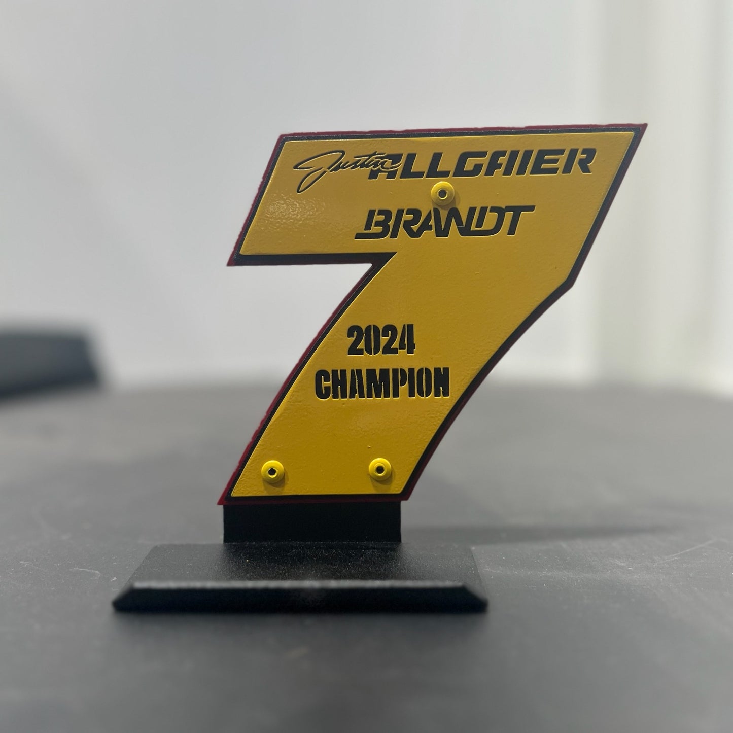 Justin Allgaier #7 2024 Champion 1/64 Tabletop Diecast Display