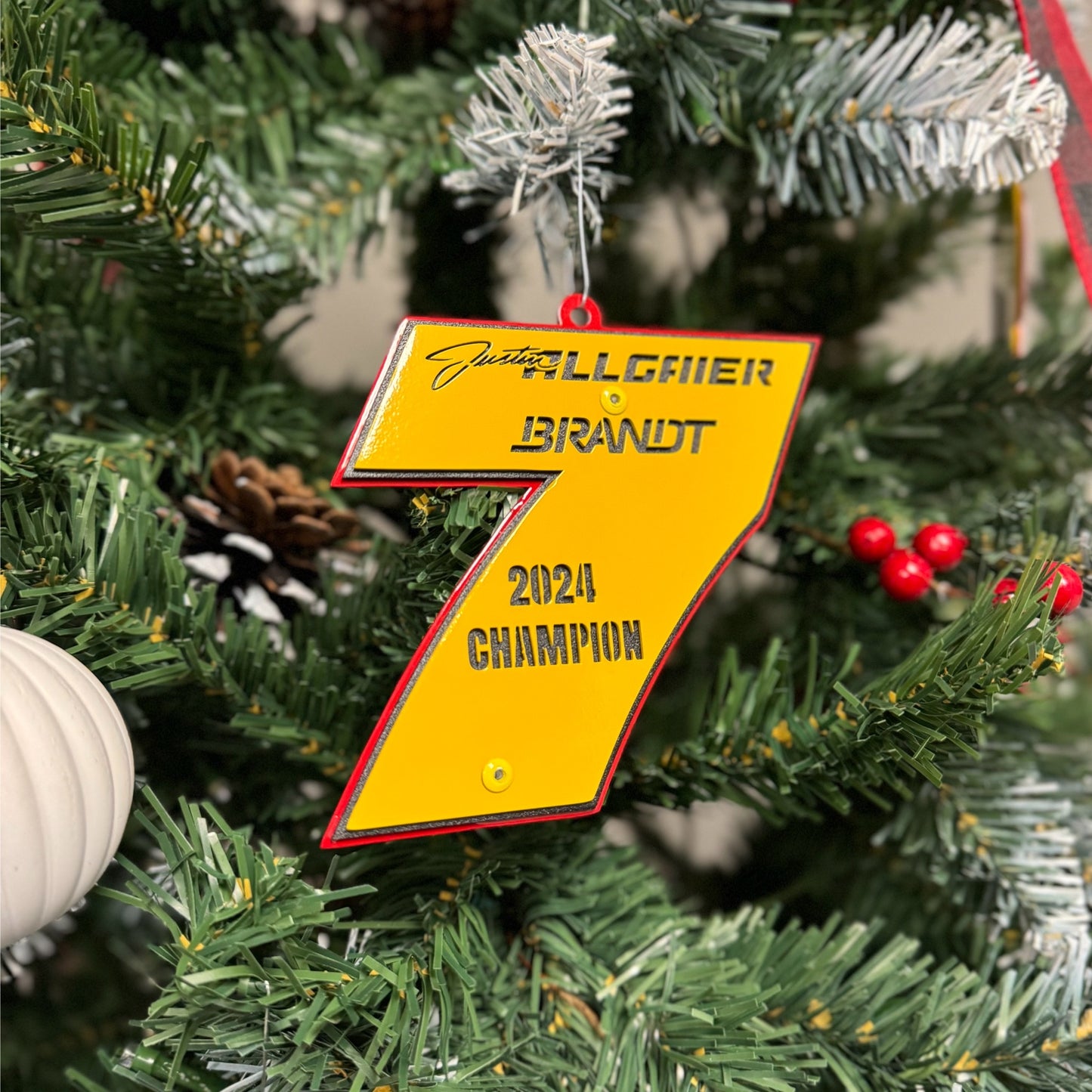 Justin Allgaier #7 2024 Champion Magnet/Ornament