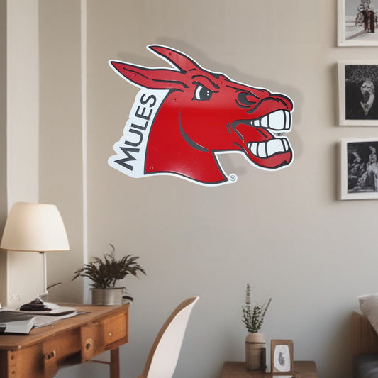 Central Missouri Mules Logo with "Mules" Dorm Room Size