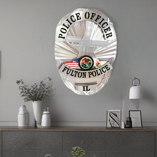 Fulton Illinois Police Badge