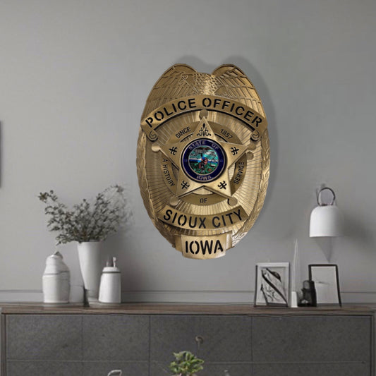 Sioux CIty Iowa Police Badge