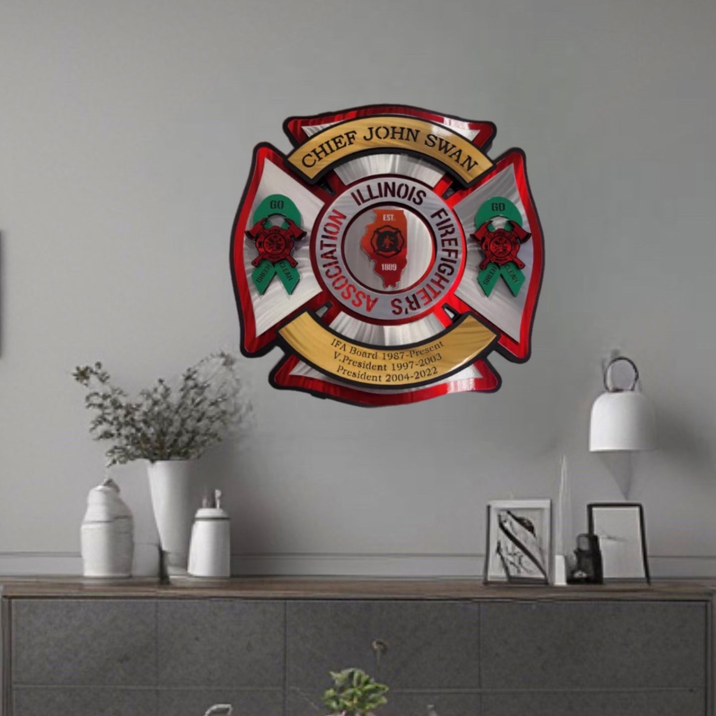 Illinois Fire Association Maltese Shield