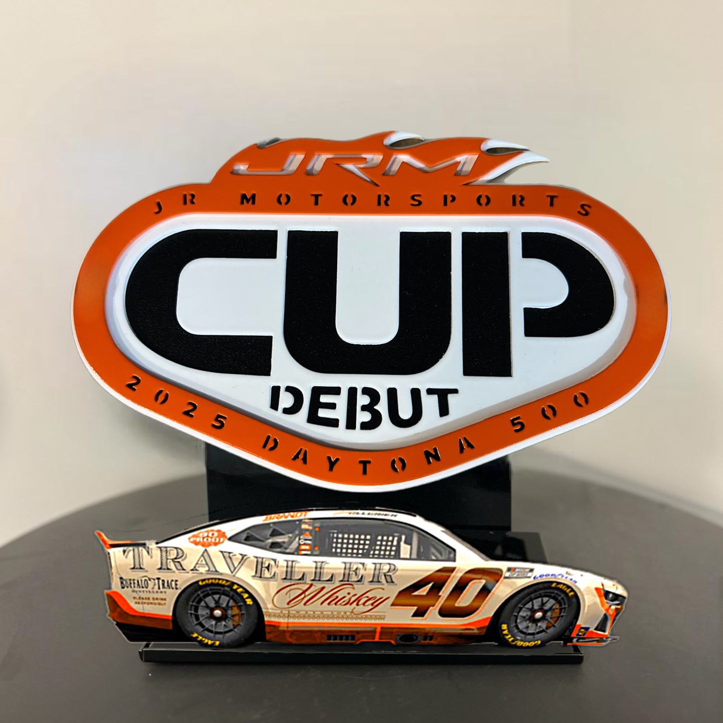 Jr Motorsports 2025 Cup Debut Logo 1/24 Diecast Display