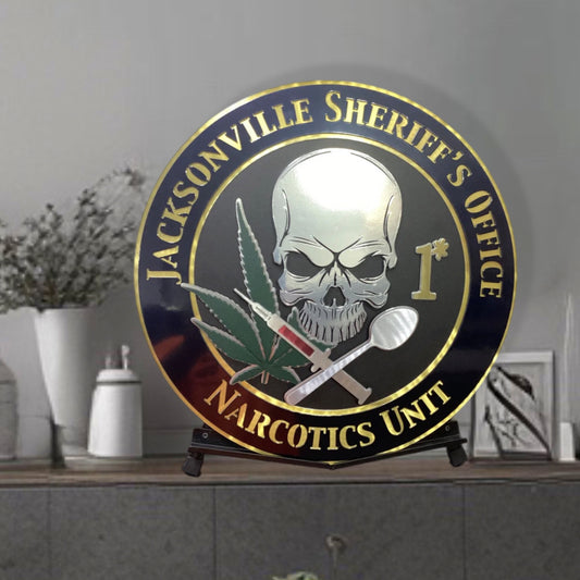 Jacksonville Sheriff Narcotics Badge Display