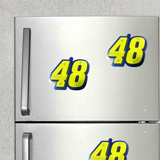 Jimmie Johnson #48 Magnet/Ornament On Fridge 