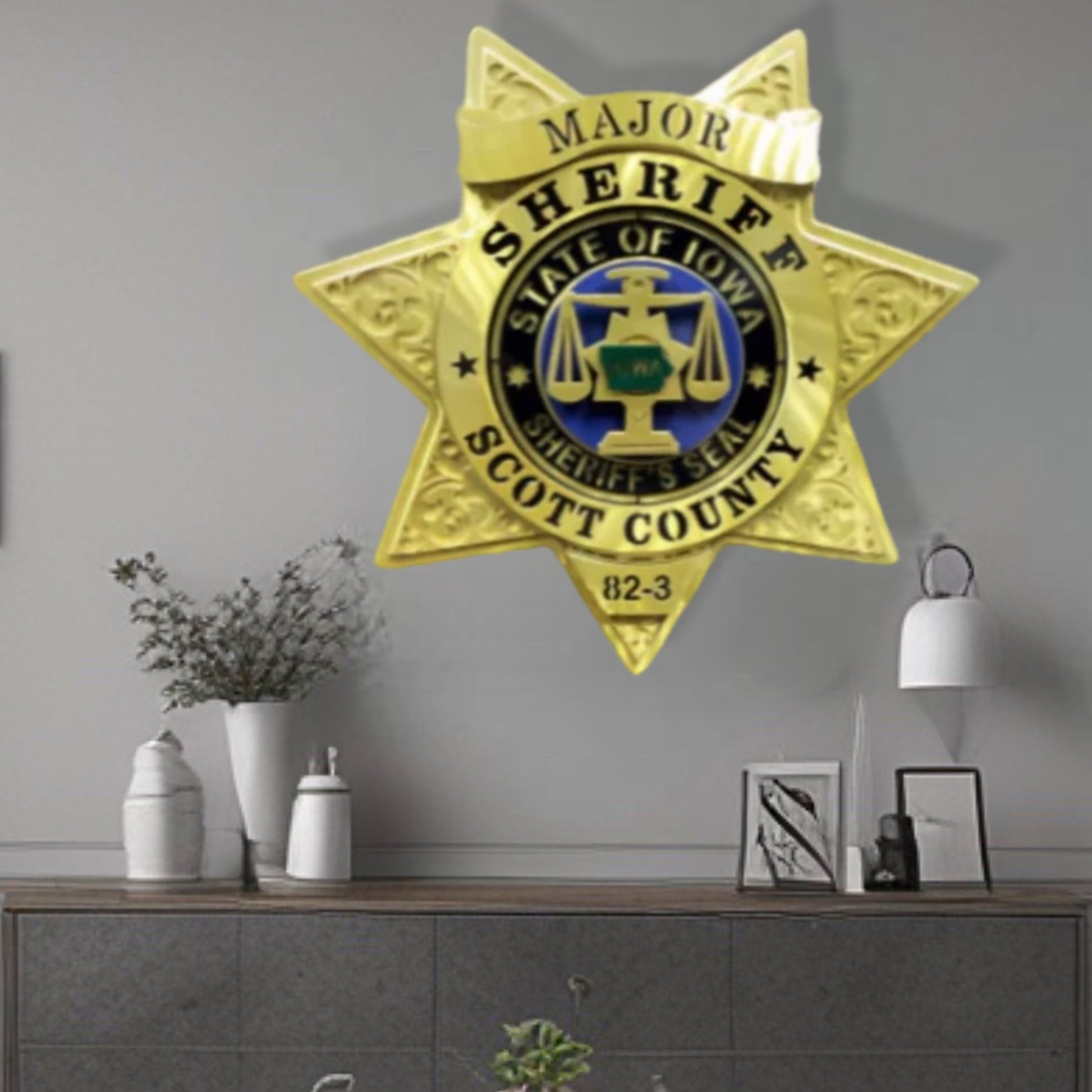 Wall Decor Scott County Badge