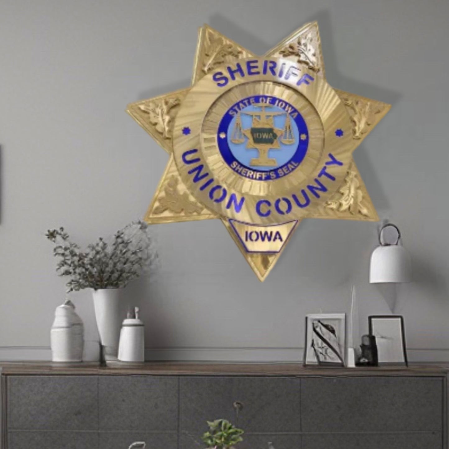 Wall Decor Of Union County Iowa Sheriff