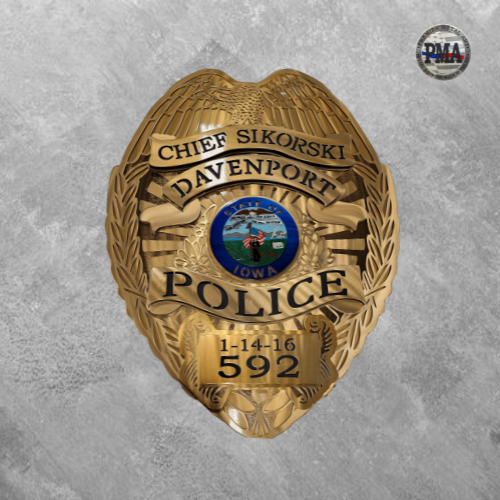 Davenport Police Badge