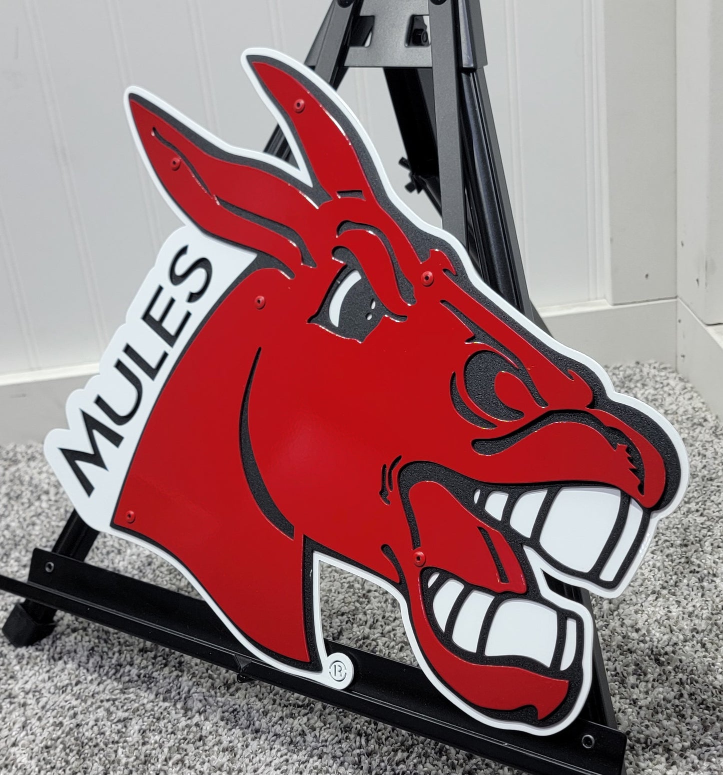 Central Missouri Mules Logo with "Mules" Dorm Room Size