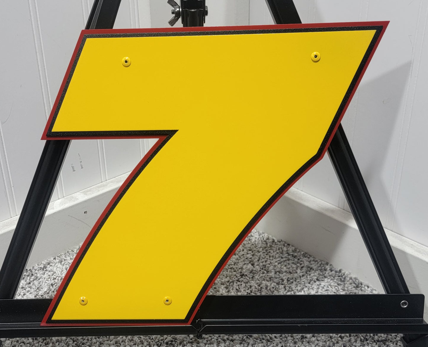 Justin Allgaier #7 Plain Sheet Metal Number