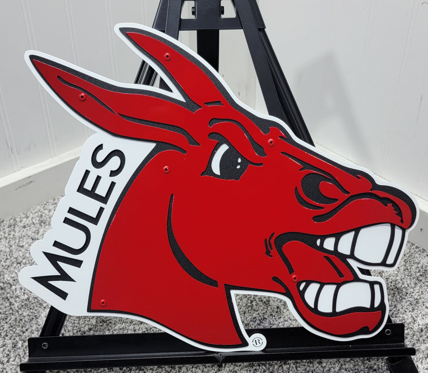 Central Missouri Mules Logo with "Mules" Dorm Room Size