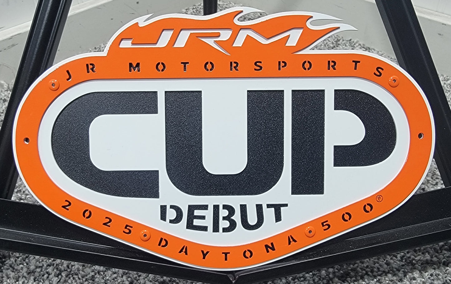 Jr Motorsports 2025 Cup Debut Logo 1/24 Diecast Display