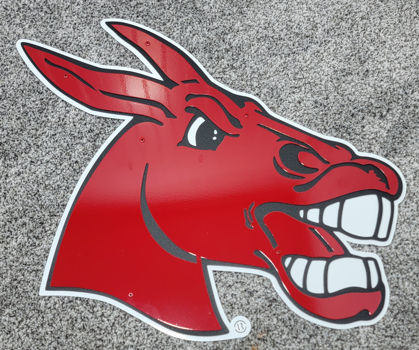 Central Missouri Mules Head Logo Dorm Room Size