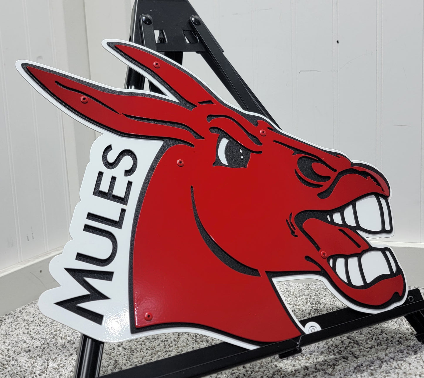 Central Missouri Mules Logo with "Mules" Dorm Room Size